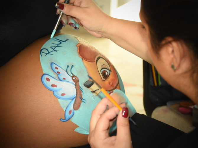 Belly Painting a domicilio mamma Sara